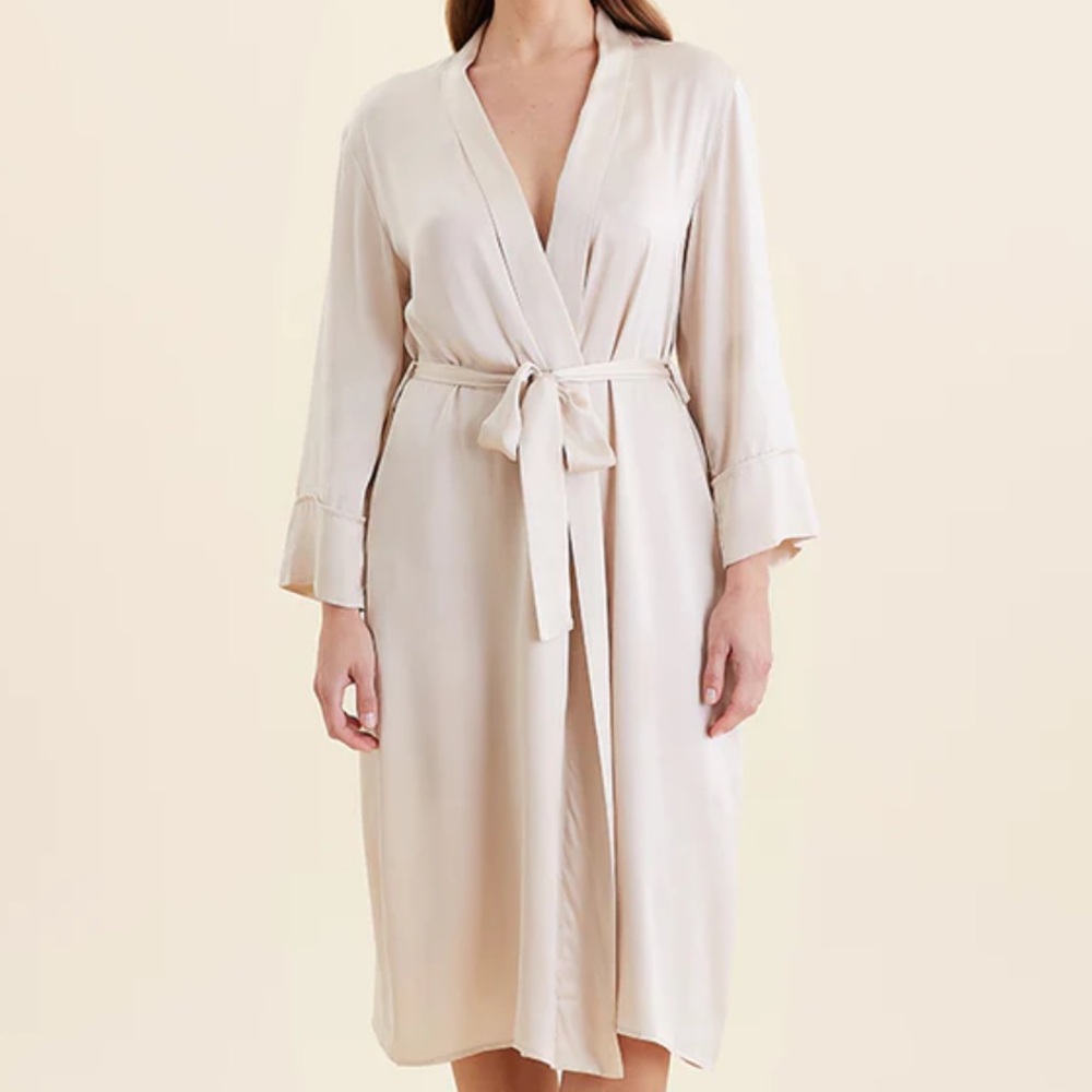 Papinelle Audrey Washable Silk Long Robe